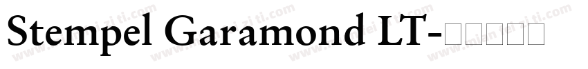 Stempel Garamond LT字体转换